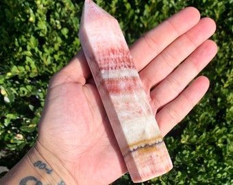 Dali jasper tower pork stone obelisk 5.5 inch chip-discounted