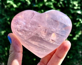 Rose quartz heart gemmy rose quartz high quality you pick