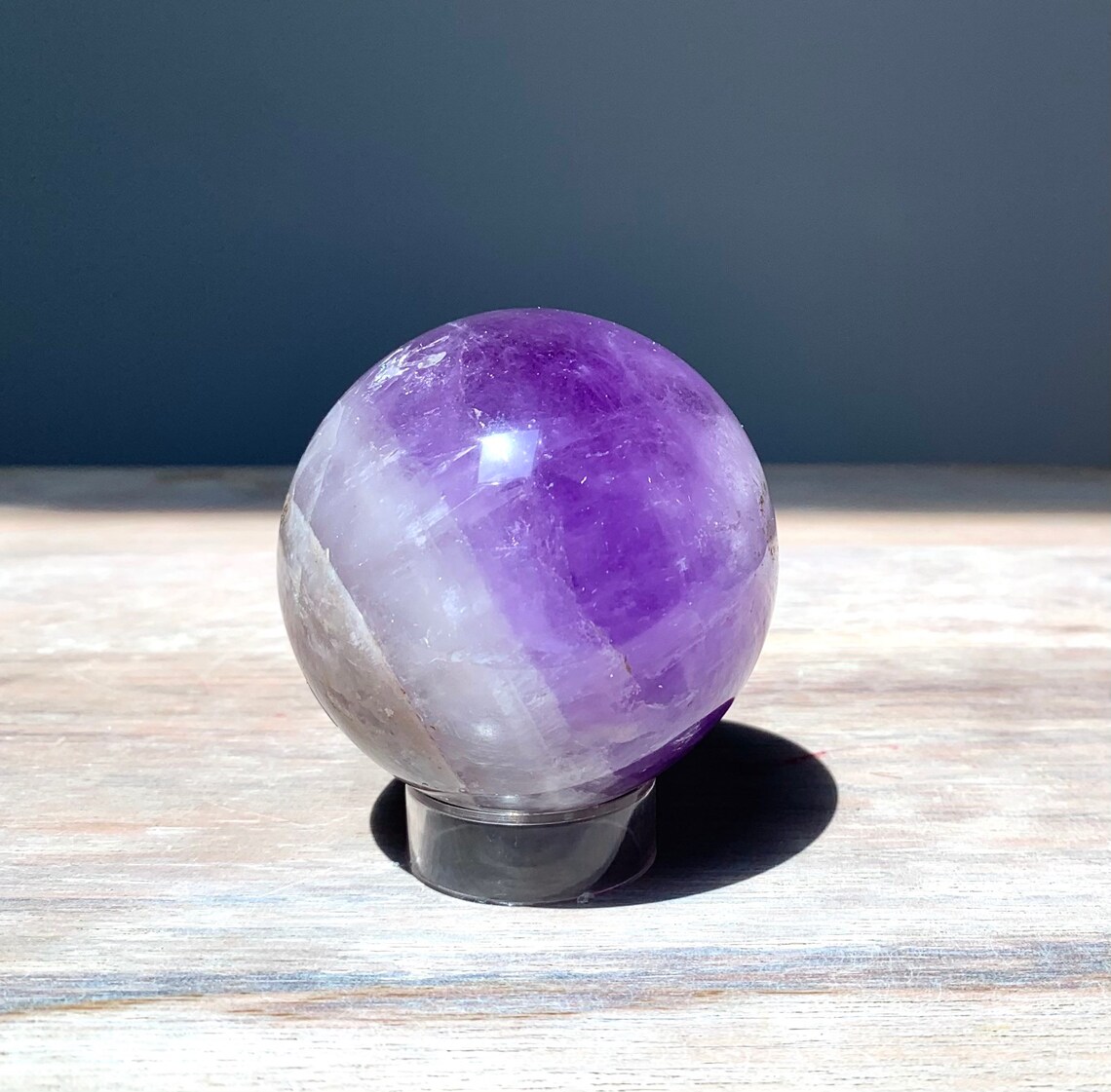 Amethyst Sphere With Stand Small Chip 63mm | Etsy