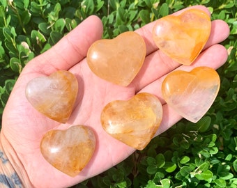 Golden healer heart small chip 1.3 to 1.5 inches ONE HEART