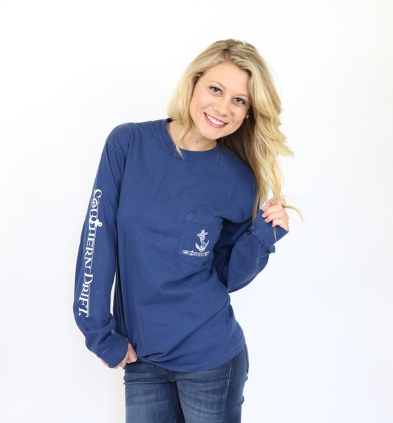 Items similar to American Long sleeved Southern Drift comfort colors ...