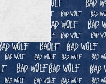 Bad Wolf Blanket, super soft fleece blanket inspired by Doctor Who