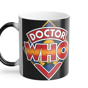 Space and Time-themed 11 oz ceramic mugs with color morphing, gifts for Doctor Who fans, mugs for all whovians, Doctor Who cups for all ages