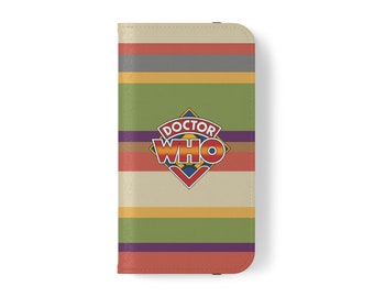 Tom Baker-inspired Flip Phone Cases, Doctor Who scarf, 4th Doctor scarf design