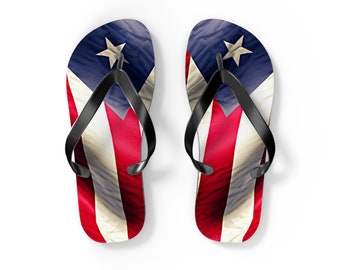La Chancla Lite Flip Flops - Puerto Rican Flag