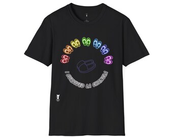 I Survived La Chancla Neon Rainbow T-shirt, Mother's Day Tee, La Chancla tee for mother's day, mother's day gift for mom, grandmaa