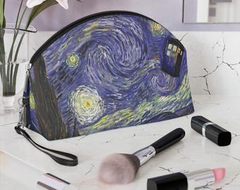 Sternenklare Nacht TARDIS Schminktasche | Doctor Who Polizei Box Kosmetiktasche