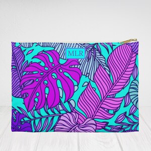 Custodia per accessori per palma, borsa per cosmetici, borsa da toilette. Organizzatore di borse da viaggio. Regalo personalizzato su misura. Proposta di damigella d&#39;onore.