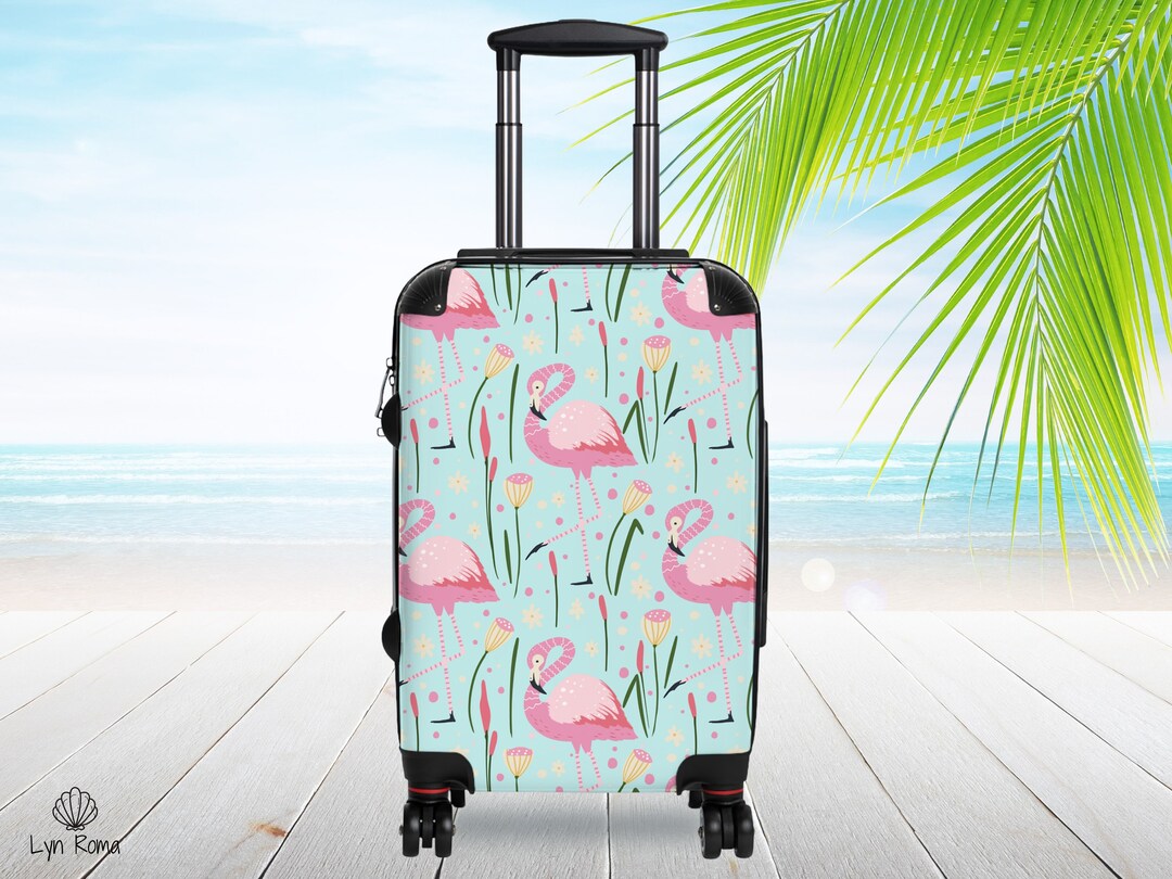 Trolley Flamingo Rolling Luggage Shop Juniors Flamingo Print