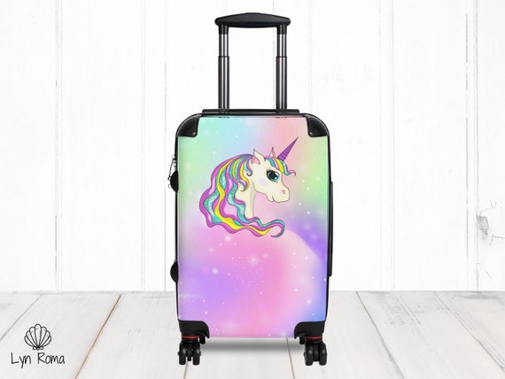 hard shell unicorn suitcase