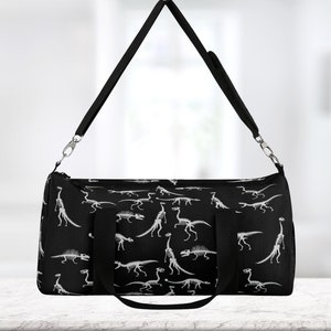 Dinosaurier Knochen Personalisierte Reisetasche. Sporttasche, Reisetasche. Schultüte