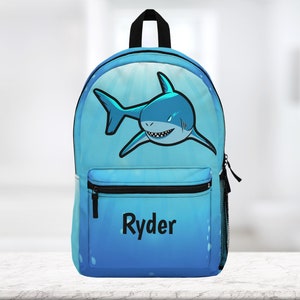 New Shark Printing School Bags Children Backpack For Teen Boys