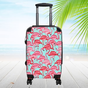 Flamingo plateable Personalized Luggage
