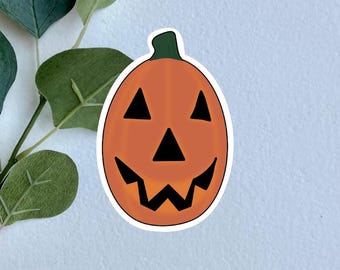 90s Nostalgic Halloween Pumpkin Vinyl Sticker, Blow Mold
