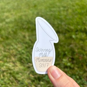 Milk Mimosa Breastfeeding Vinyl Sticker - Mama Sticker Bild 2