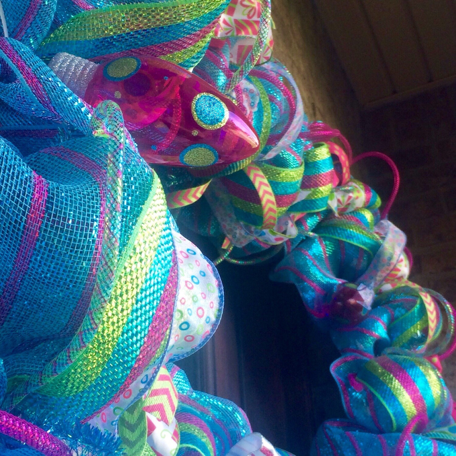 Christmas Garland Whimsical Christmas Garland Pink and Etsy