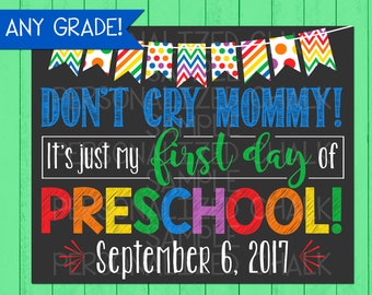 First Day of Pre K - Etsy
