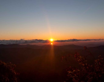 Sunrise in the Blue Ridge Mountains, Appalachian Mountain Photography, Fine Art Photography, Blue Ridge Decor, Sunset, Wall Art, Autumn Glow