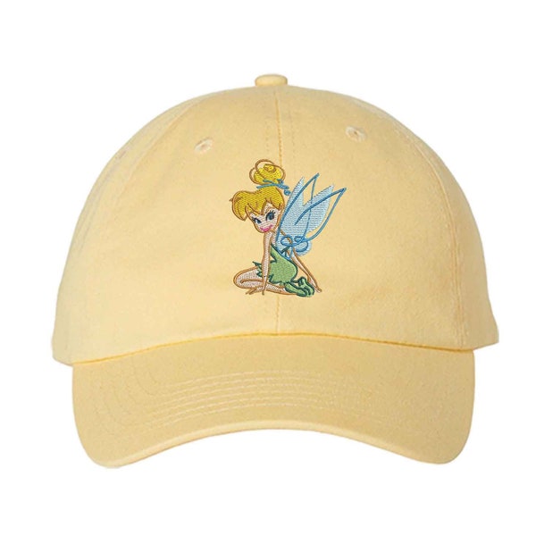 Tinkerbell Hat, Tinkerbell Embroidered Hat, Disney Hat, Peter Pan, Magic Kingdom, Tinkerbell Adult Youth Hats