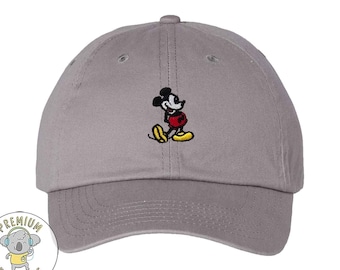 Mickey Mouse Hat Adult Kids sizes, Retro Mickey Embroidered Hat, Mickey Ears, Magic Kingdom, Disney Trip Hat, Disney Vacation Hat