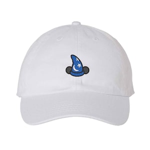 Mickey sorcerer Wizard Hat, Adult Kids Sizes, Mickey Embroidered Hat, Fantasmic Mickey Ears Magic Kingdom, Disney Trip Hat