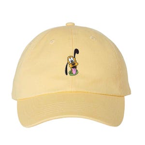 Pluto Hat, Adult Kids Sizes, Retro Pluto Embroidered Hat, Mickey Friends Hat, Magic Kingdom, Disney Trip Hat, Disney Vacation Hat