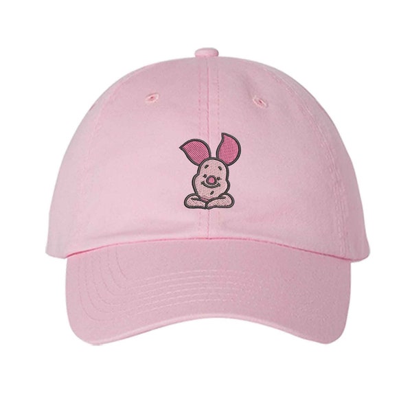 Piglet Hat Adult Kid Sizes, Pooh Friends, Piglet  Embroidered Hat, Disney World Piglet Hat, Disney Trip Hat