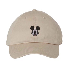 Mickey Mouse Face Hat Adult Kids sizes, Retro Mickey Embroidered Hat, Mickey Ears, Magic Kingdom, Disney Trip Hat, Disney Vacation Hat