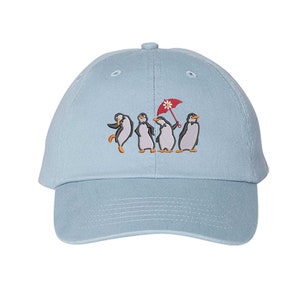 Mary Poppins Penguins embroidered Hat Mr Penguin dance Magic Kingdom, Disney Trip cap, Adult Kids sizes adjustable Dad Hat