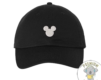 Mickey Mouse Hat, Mickey Ears Silhouette Embroidered Hat, Mickey Ears, Magic Kingdom, Disney Trip Hat, Disney Vacation Hat, Dad Hat