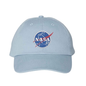 Nasa insignia embroidered red Hat Space Travel Planets Aeronautics Fan baseball cap