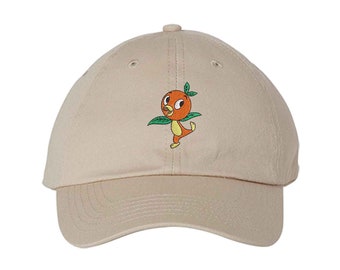 Orange Bird Hat, Adult Kids Sizes, Enchanted Tiki Room Bird Embroidered Hat, Magic Kingdom Epcot Disney Florida Trip Hat