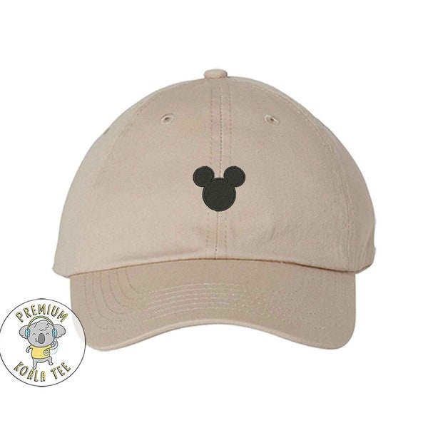 Mickey Mouse Hat, Mickey Ears Silhouette Embroidered Hat, Mickey Ears, Magic Kingdom, Disney Trip Hat, Disney Vacation Hat, Dad Hat