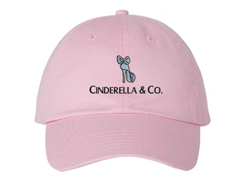 Cinderella & Co Hat, Adult Kids Sizes, Cinderella Embroidered Hat, Magic Kingdom, Disney Girls Trip Hat, Disney Vacation Hat