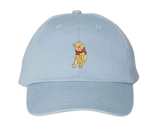 Pooh Hat Adult Kid Sizes, Pooh Friends, Pooh Bear Embroidered Hat, Disney World Pooh Hat, Disney Trip Hat