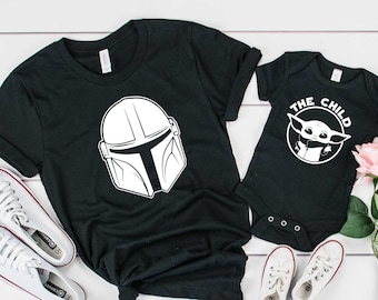 Matching Daddy and Son Shirts, Dadalorian The Child Star Wars Shirts, Daddy and Me Shirts, Dad Gift, Baby Shower Gift