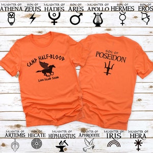 Camp Half Blood T-shirt Percy Jackson Halloween Costume 2 Sided Print Son of Daughter of T-shirt Adult Youth Toddler sizes S-4XL image 1