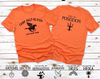 UNISEX Camp Half Blood Cabin Shirts Inspired by Percy Jackson 