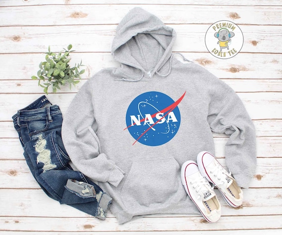 Retro NASA Space Hoodie Space Lover Science Geeky Hooded | Etsy