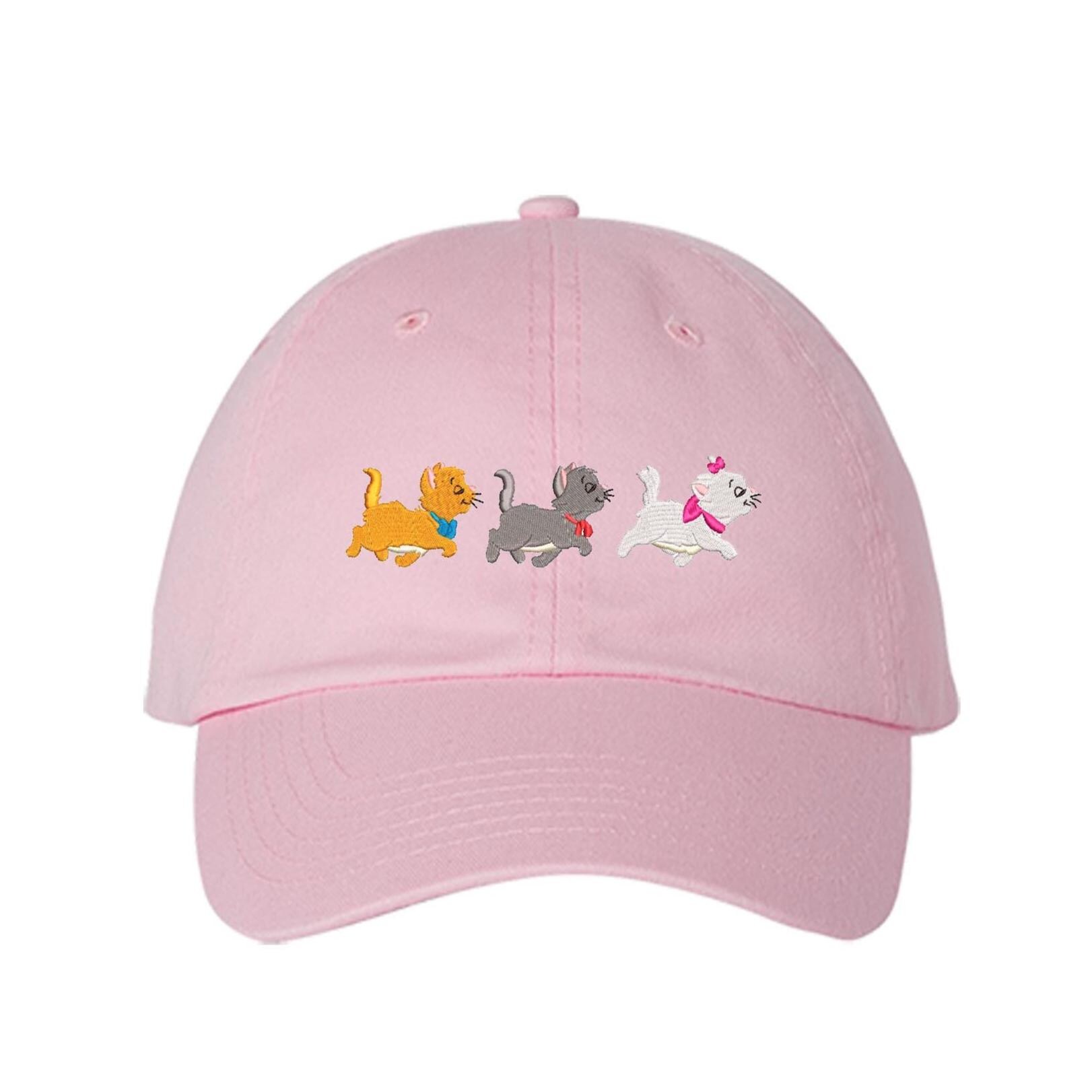 3 Aristocats Embroidered Hat Cute Marie Pink Bow Berlioz  display picture 1