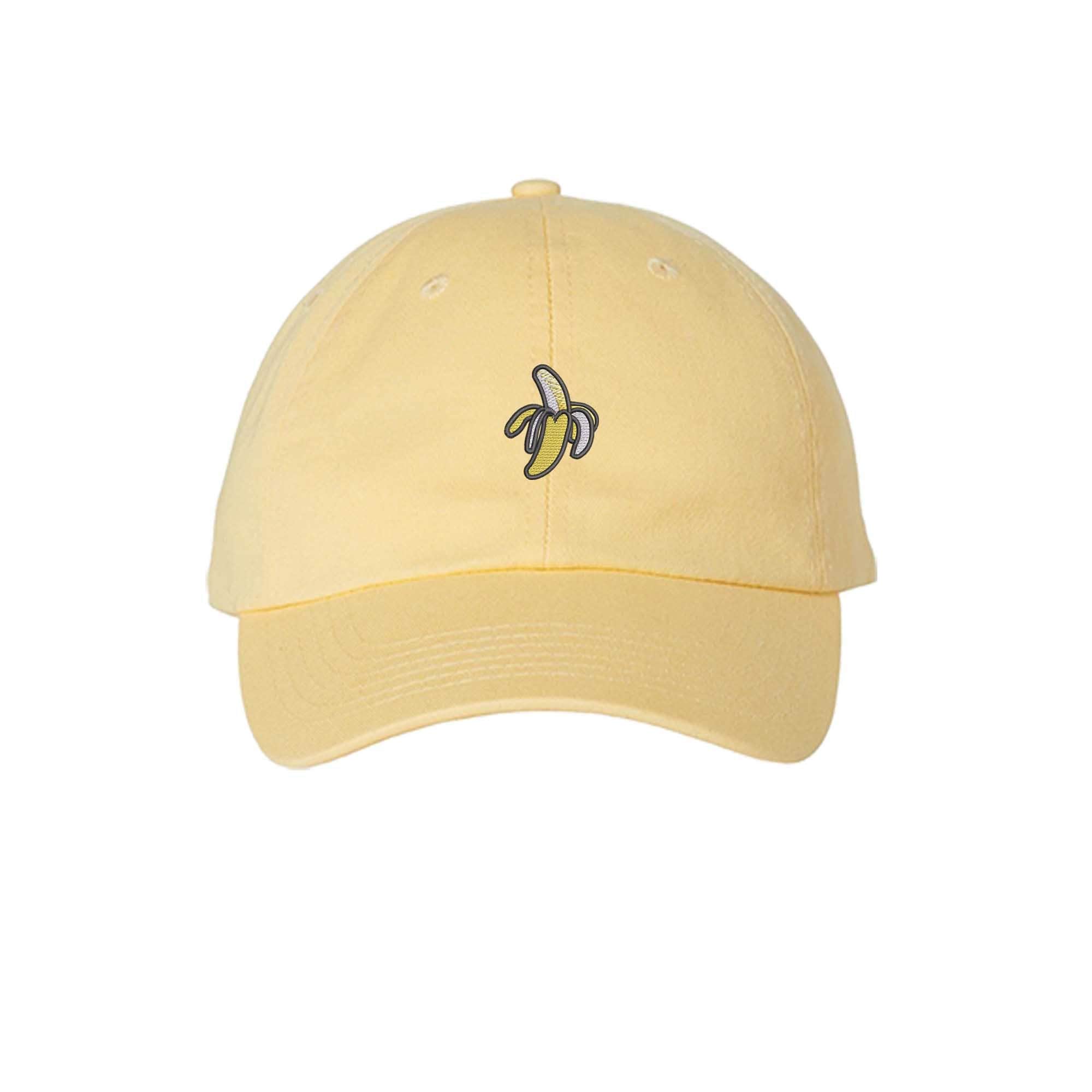 Peeled Banana Embroidered Hat, Bananas Lover Party Hats Adult Kids