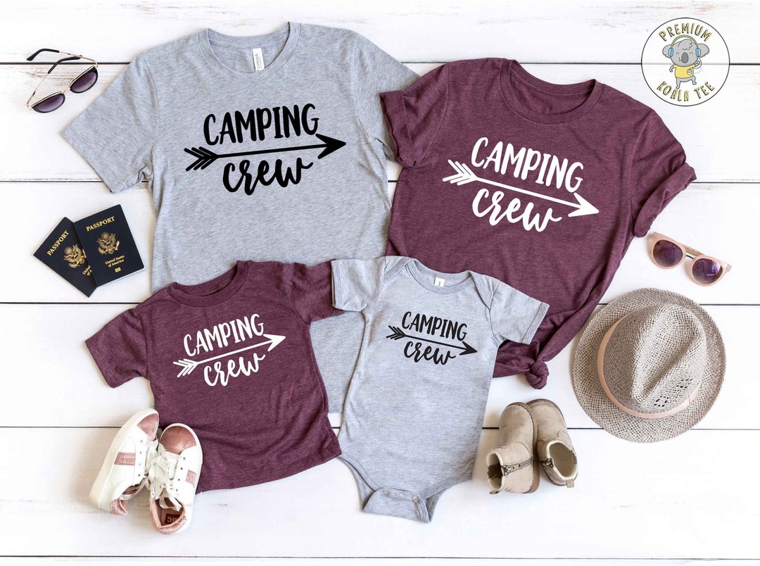 Camping Crew Shirt,camping Family Shirts, Family Camping Trip, Matching Camping Shirts
