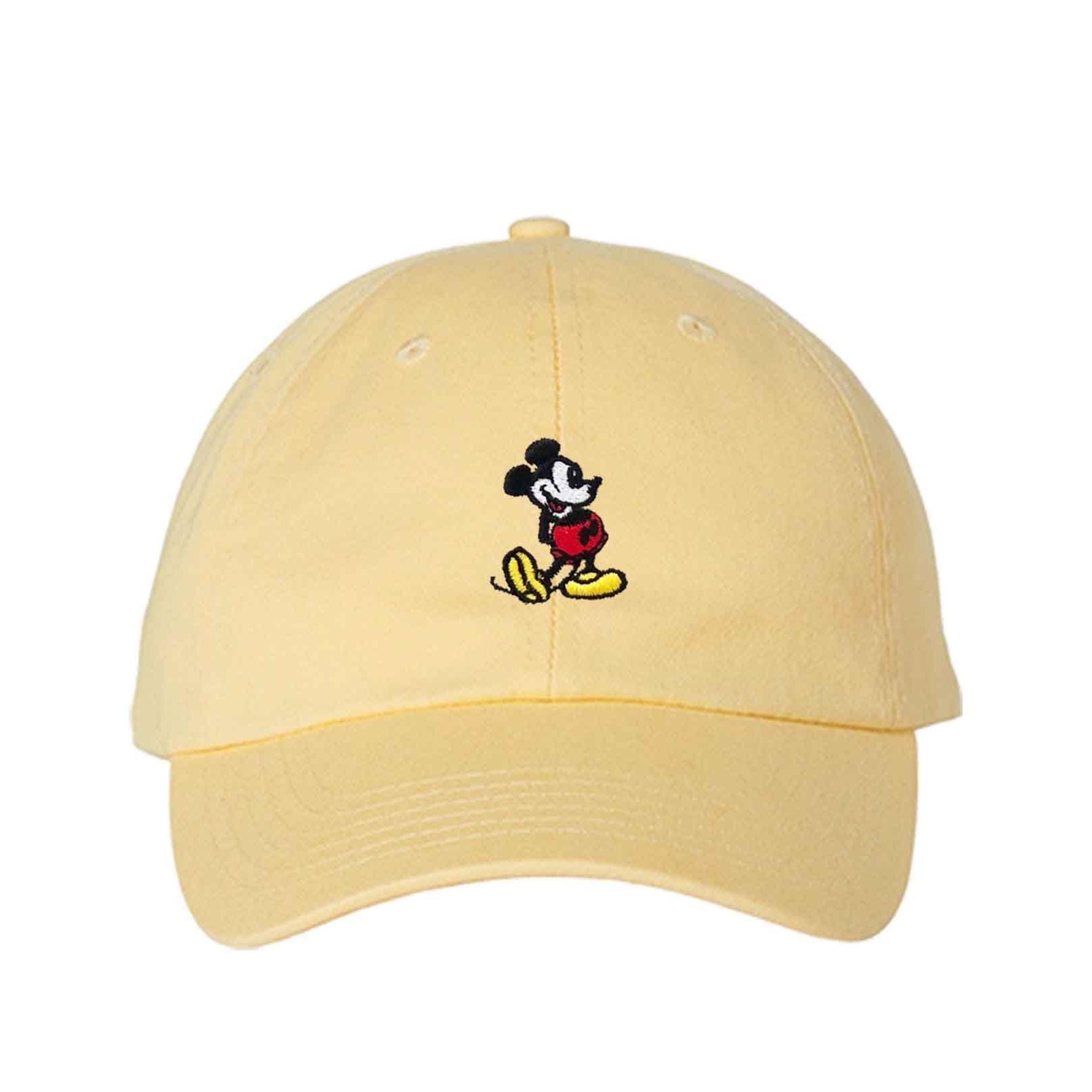 Designer Beige Mickey Print Baseball Cap EUC Amazon.com: Disney Mickey Mouse Adult History Baseball Cap  main image 2