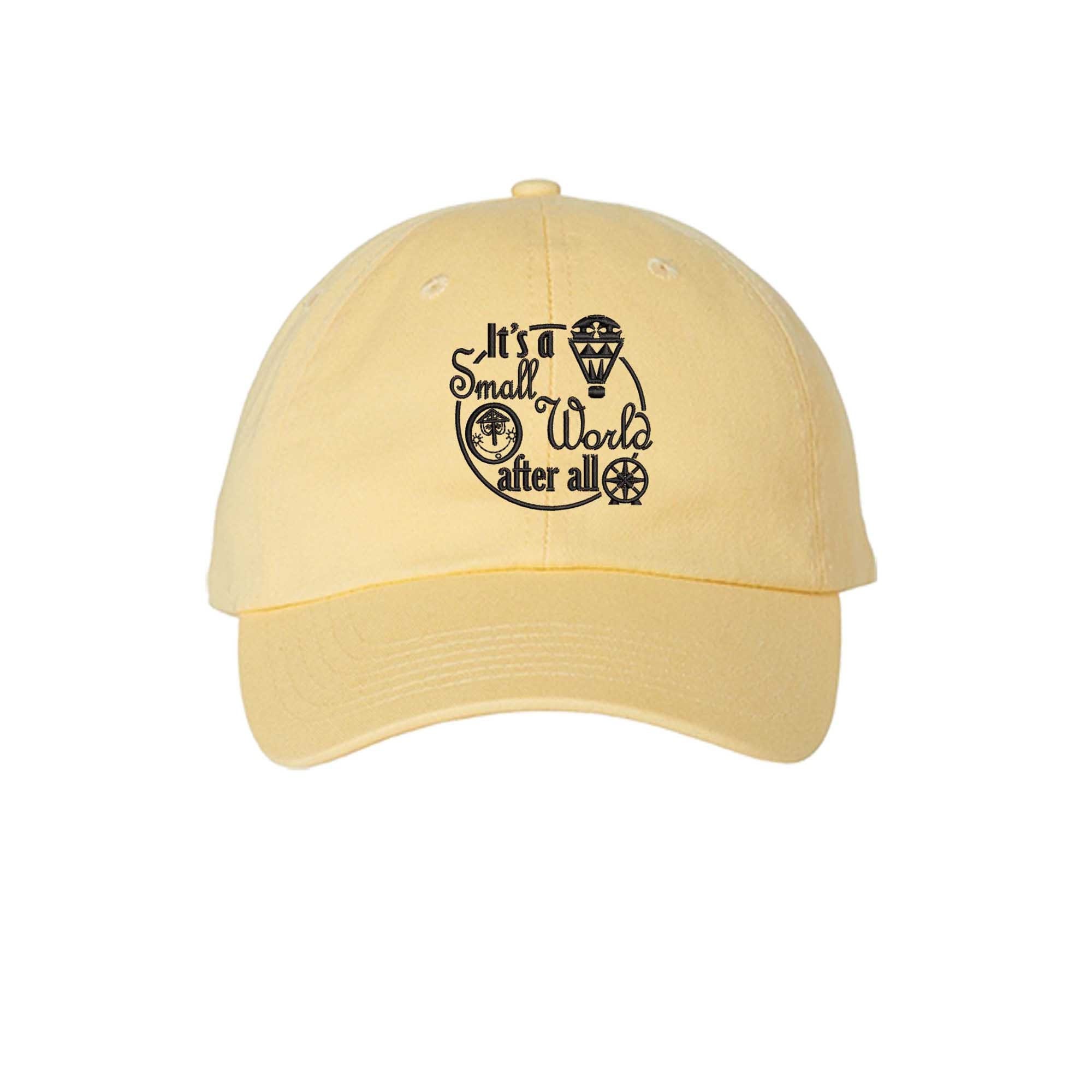 Vintage Disney Boardwalk Cap Beige Embroidered Hat Buckle Back 1990s Baseball Caps Featuring Snuggly Duckling and More Now  main image 3