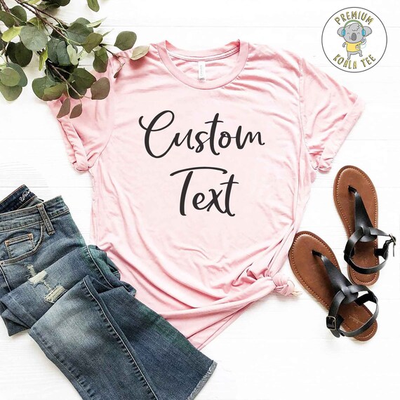 Kunstneriske krans Perle Custom T-shirt Add Your Own Text Create Your Own Shirt - Etsy