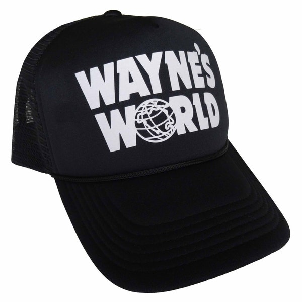 Wayne's World Trucker Hat Wayne Campbell Halloween Costume Waynes World printed Mesh Cap adjustable