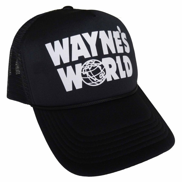 WAYNES WORLD Embroidered Snapback TRUCKER MESH Cap Movie Costume - Foto 2