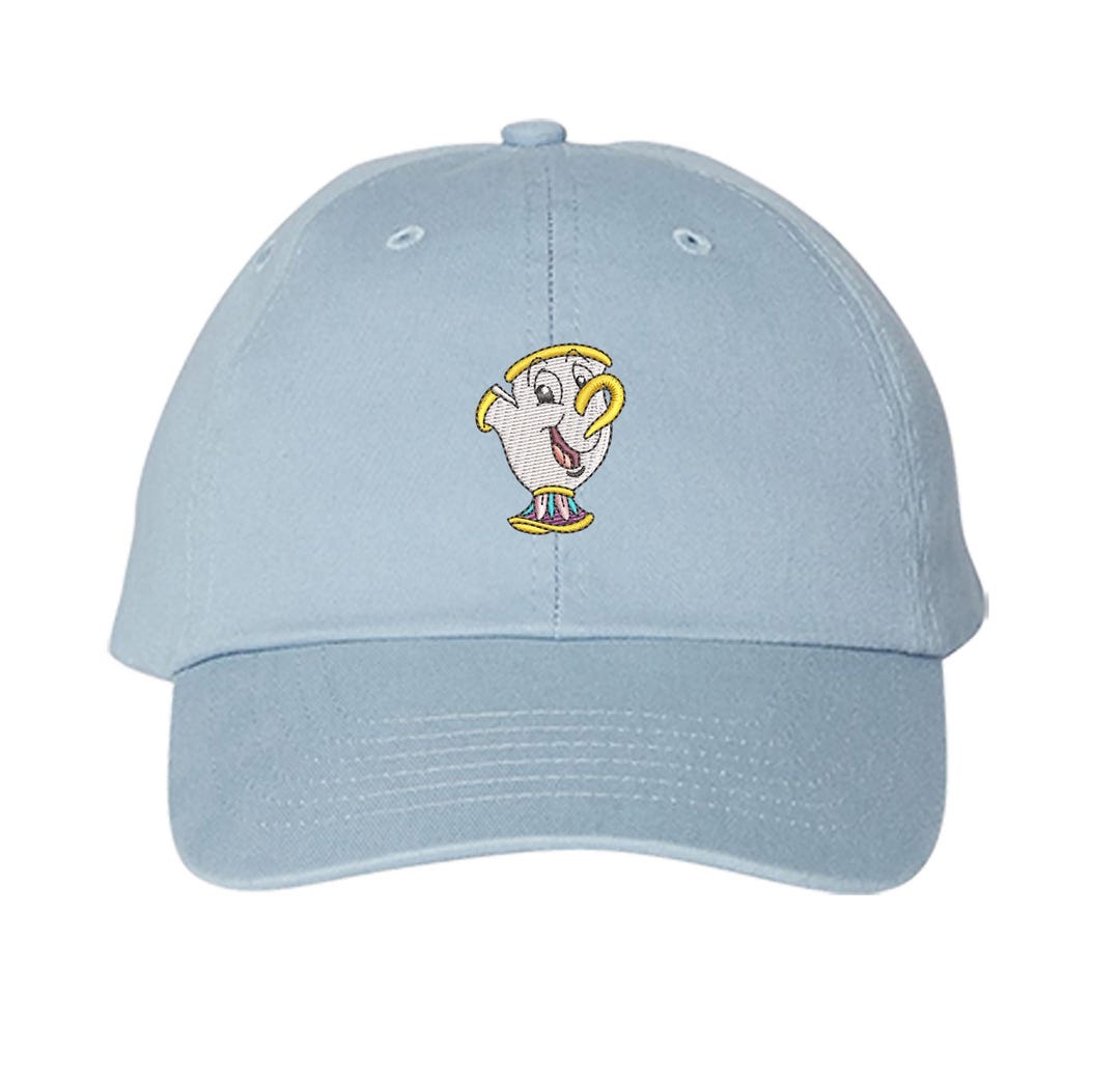 Chip Potts Embroidered Hat Beauty Beast Belle Teacup Friend