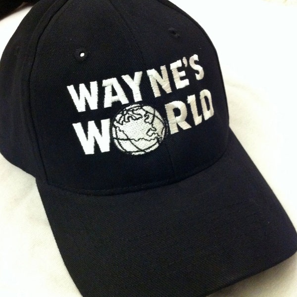 Wayne's World Hat Wayne Campbell Halloween Costume Waynes World embroidered adjustable cap