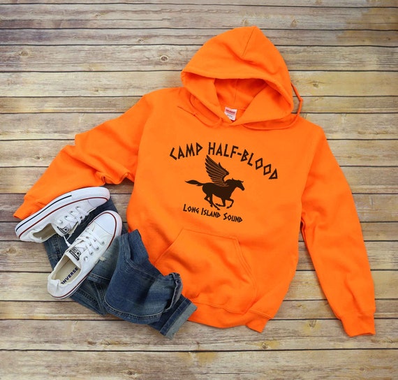  Today Sale Camp Half Blood Halloween T Shirt Movie Percy  Jackson for Him or Her Fans Orange : Clothing, Shoes & Jewelry